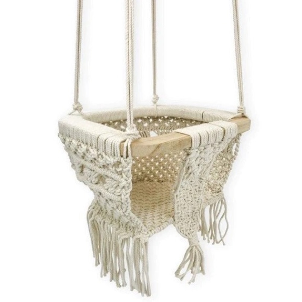 Finn + Emma Macrame Baby/Toddler Swing